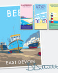 Beer Seaside Travel Poster Print