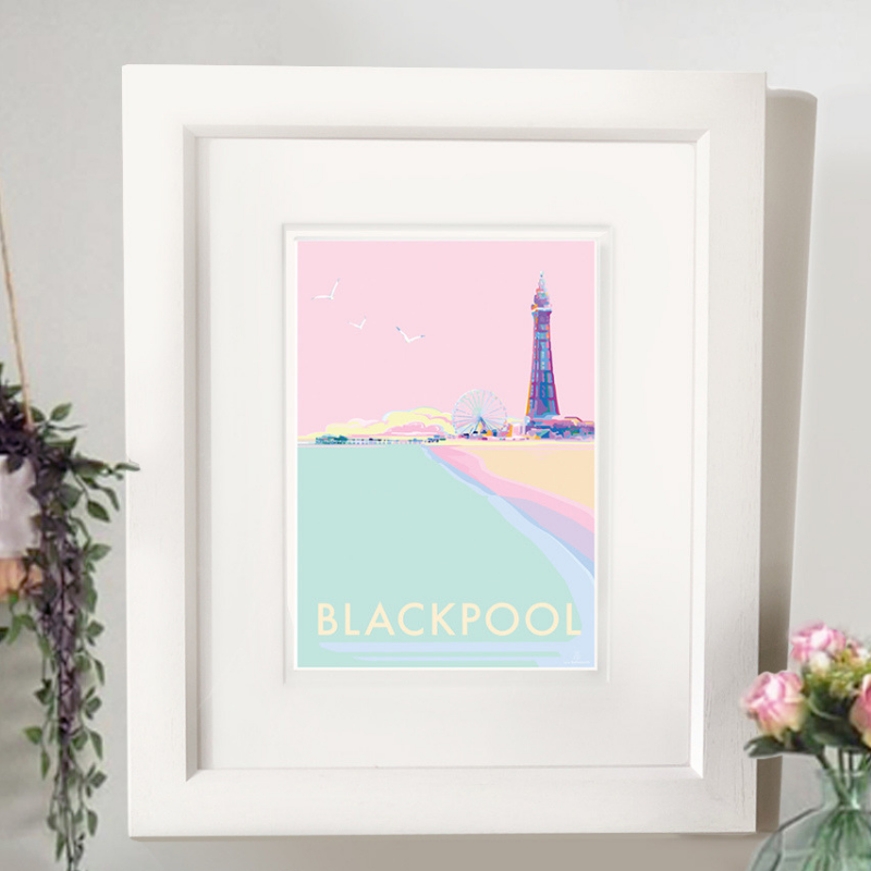 Blackpool Seaside Nostalgia Art Print