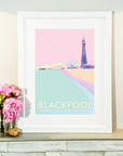 Blackpool Seaside Nostalgia Art Print