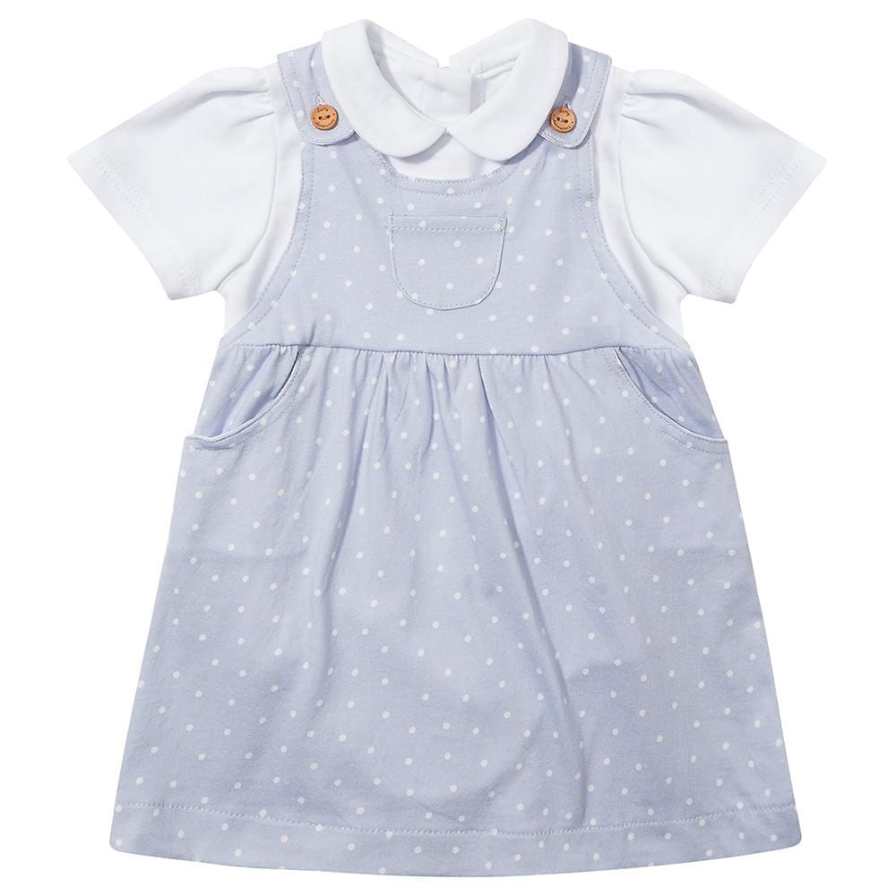 Blue Dotty Dress