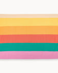 Pink Rainbow Stripe Organic Cotton Baby Shawl