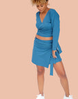 BORAGO Organic Cotton Wrap Top