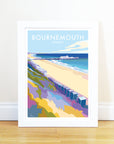 Bournemouth Vintage Travel Poster Print