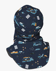 Merino Balaclava for Kids Vehicles Print