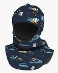 Merino Balaclava for Kids Vehicles Print