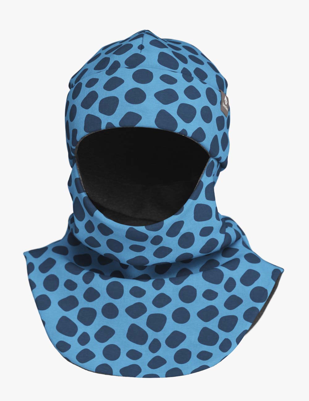 Merino Balaclava for Kids Spots and Blue