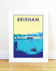 Vintage Brixham Seaside Print