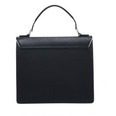 Black Piñatex™ Leather Piped Leather Handbag Brix Bailwy