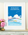 Budleigh Salterton Vintage Seaside Travel Poster Print