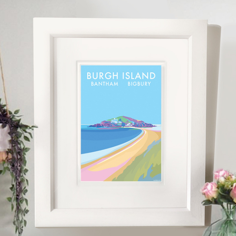 Burgh Island Vintage Seaside Travel Poster Print