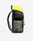 BYMANYC ® New York – NYC COUTURE Backpack in Zebra Print & Neon Yellow-2