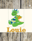 Baby Dragon Personalised Towels