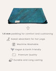 Travel Yoga Mat – Galaxy Aurora