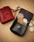 Mini bag charm -  Oxblood Red