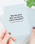 Were You Born In A Barn Conversion Card