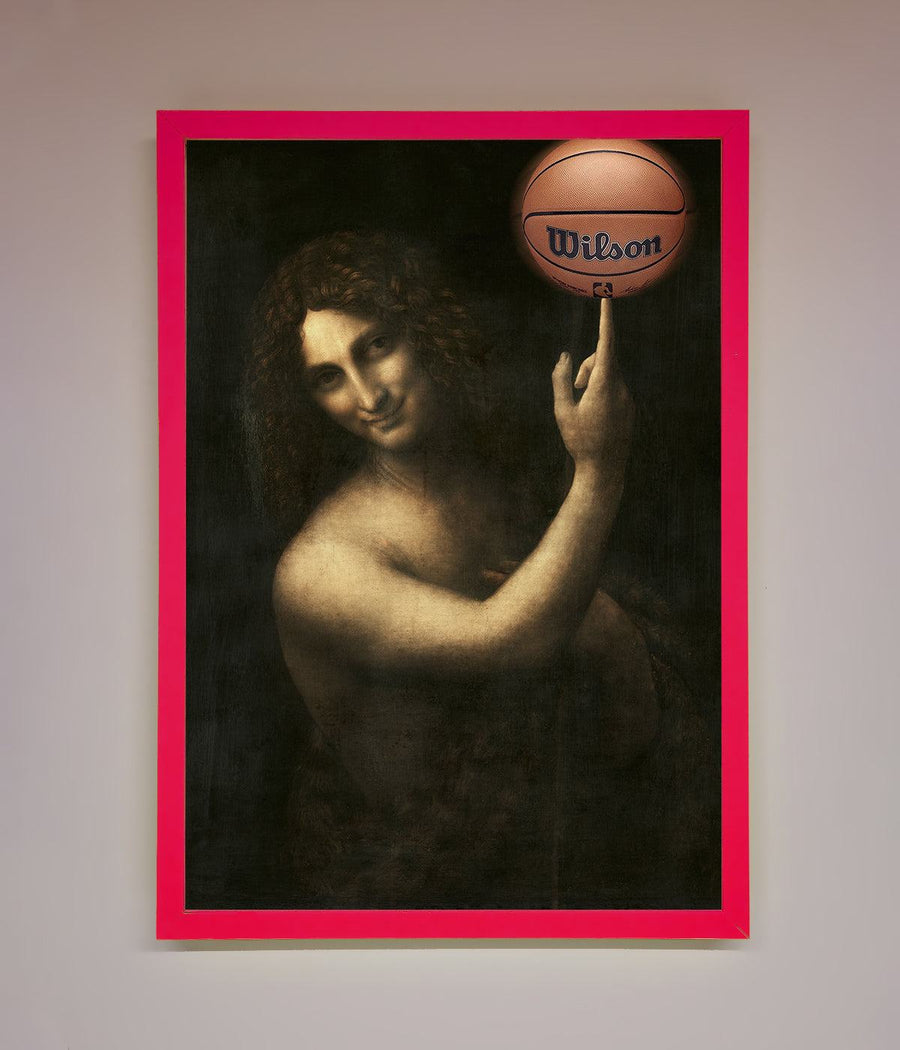 Basketball Renaissance Altered Framed Print, premium sports art, stylish home decor, trending framed artwork, best-selling unique gift by Zestio at brixbailey.com