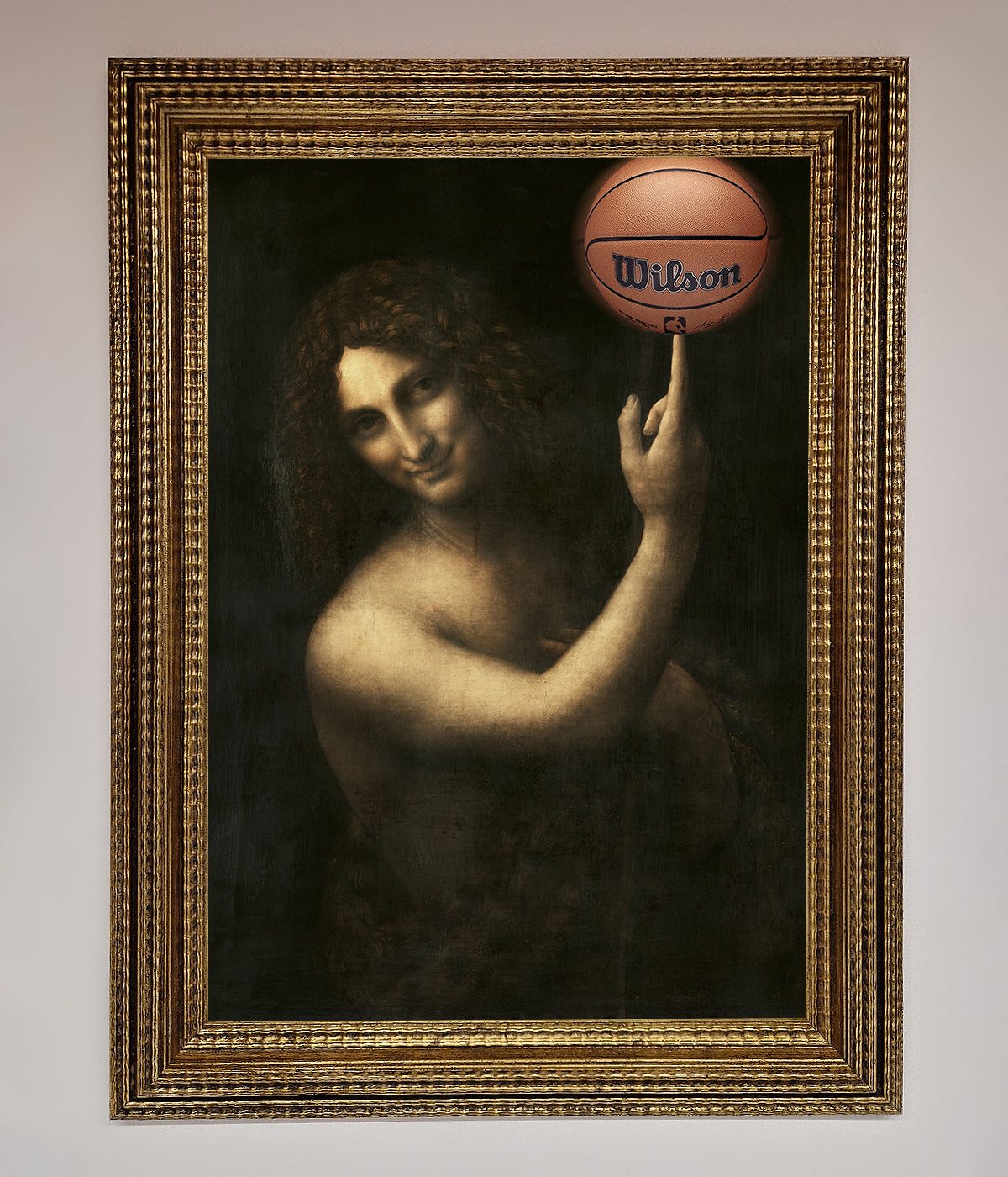 Basketball Renaissance Altered Framed Print, premium sports art, stylish home decor, best-selling framed wall art by Zestio at brixbailey.com