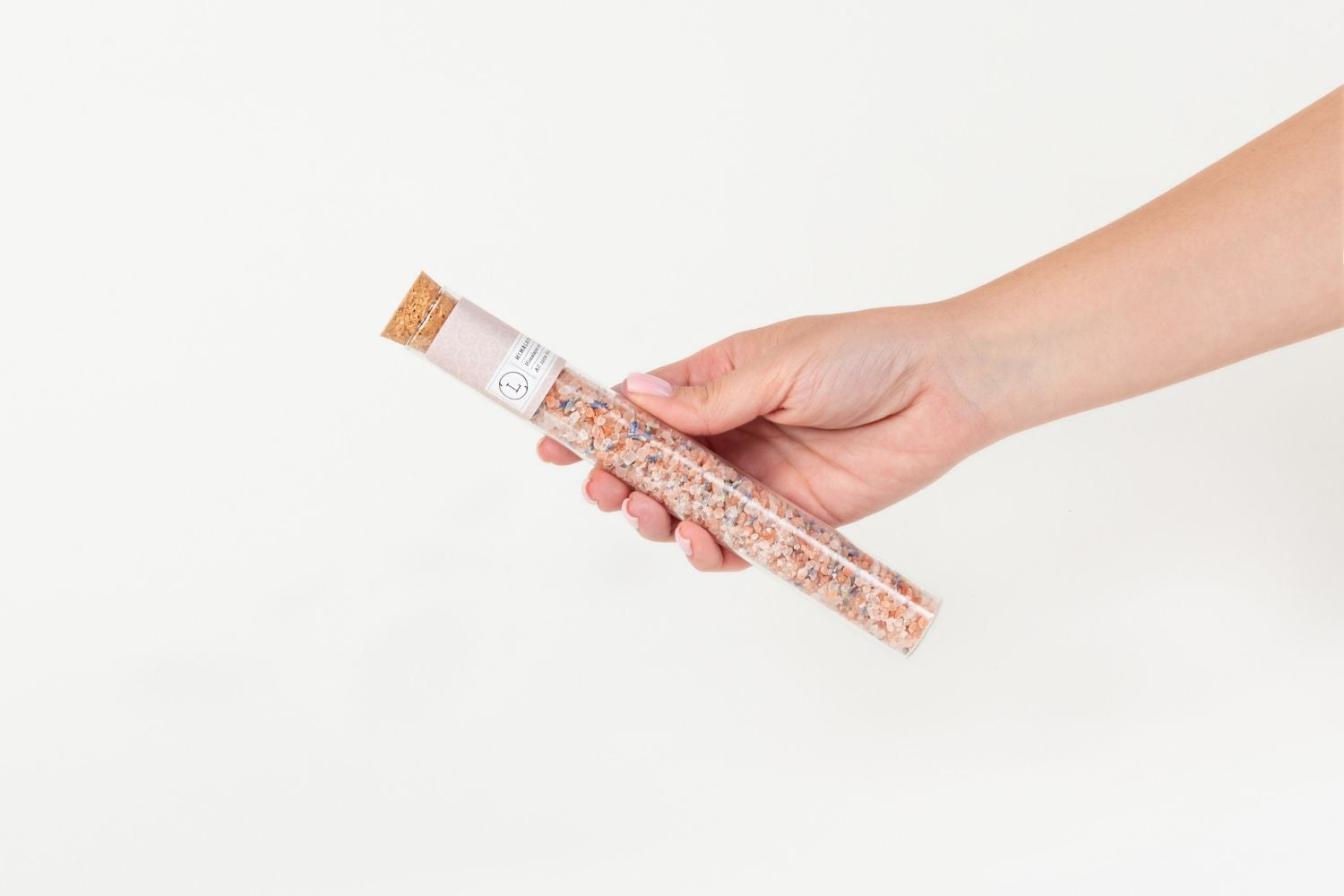 Natural Bath Salts Gift set in 8 Glass Tubes, Luxurious Bath Experience-3