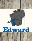 Beach Elephant Personalised Towels