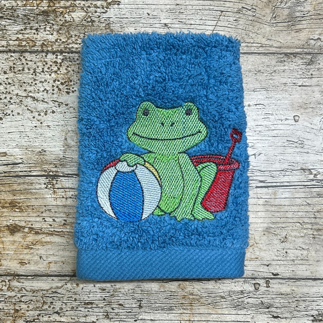 Beach Frog Face Cloth
