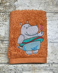 Beach Hippo Face Cloth