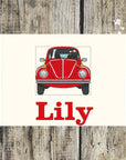 Beetle Car Personalised Towels