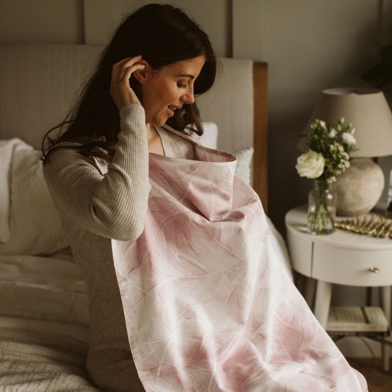 Feeding &amp; Pumping Privacy Cover - Feather Nest