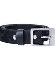 Slim Recycled Tyre Vegan Biker Belt