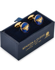 Bee Cufflinks In Blue