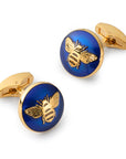 Bee Cufflinks In Blue