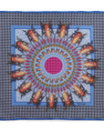 Beetle Parade Sky Pocket Square