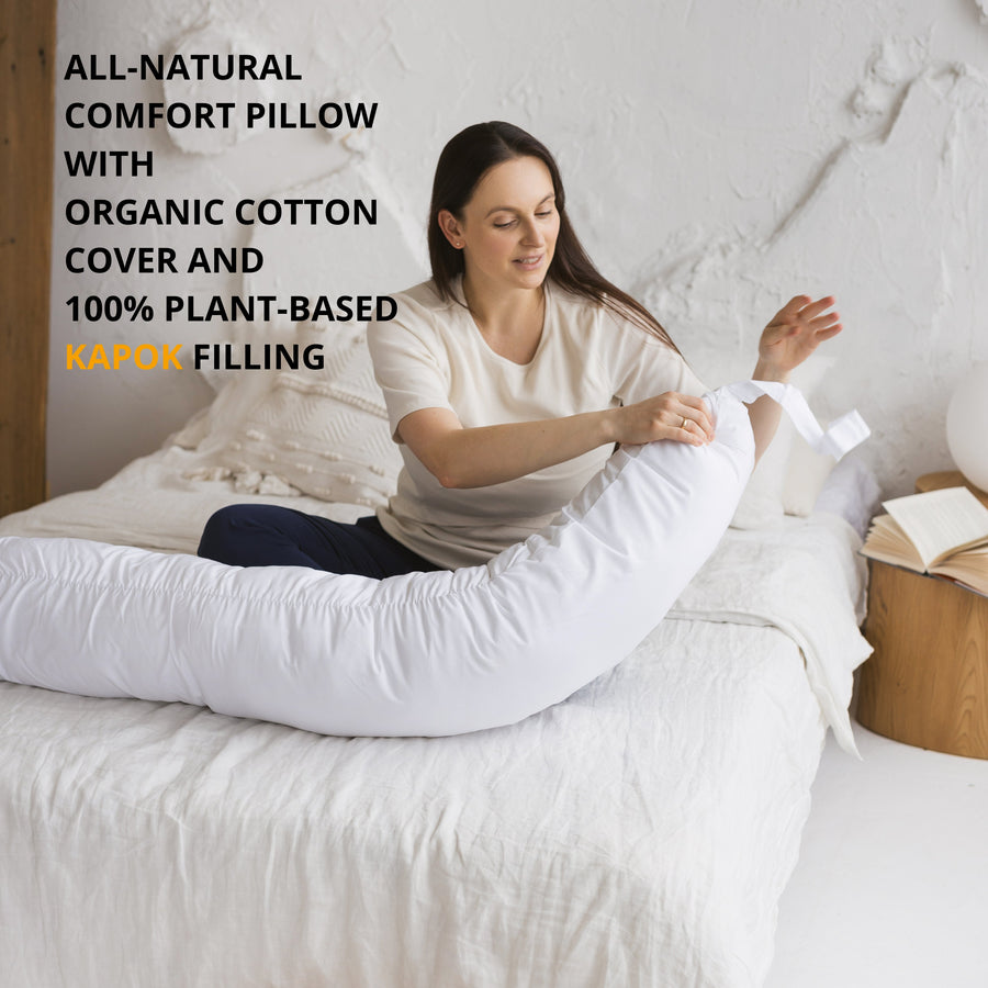 MINICAMP C-Shape Baby Feeding & Pregnancy Pillow - Organic Cotton Support for Comfort by Minicamp at brixbailey.com