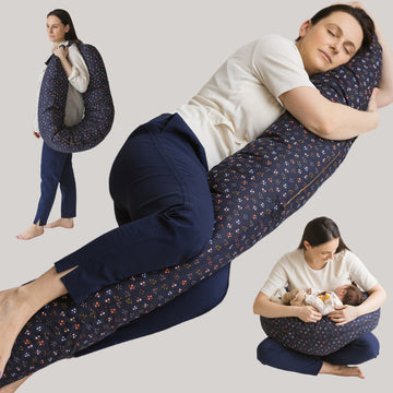 MINICAMP C-Shape Nursing & Comfort Pillow - Organic Cotton Support for Pregnancy & Sleep by Minicamp at brixbailey.com