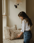 The Betsy Floral Frill Cushion