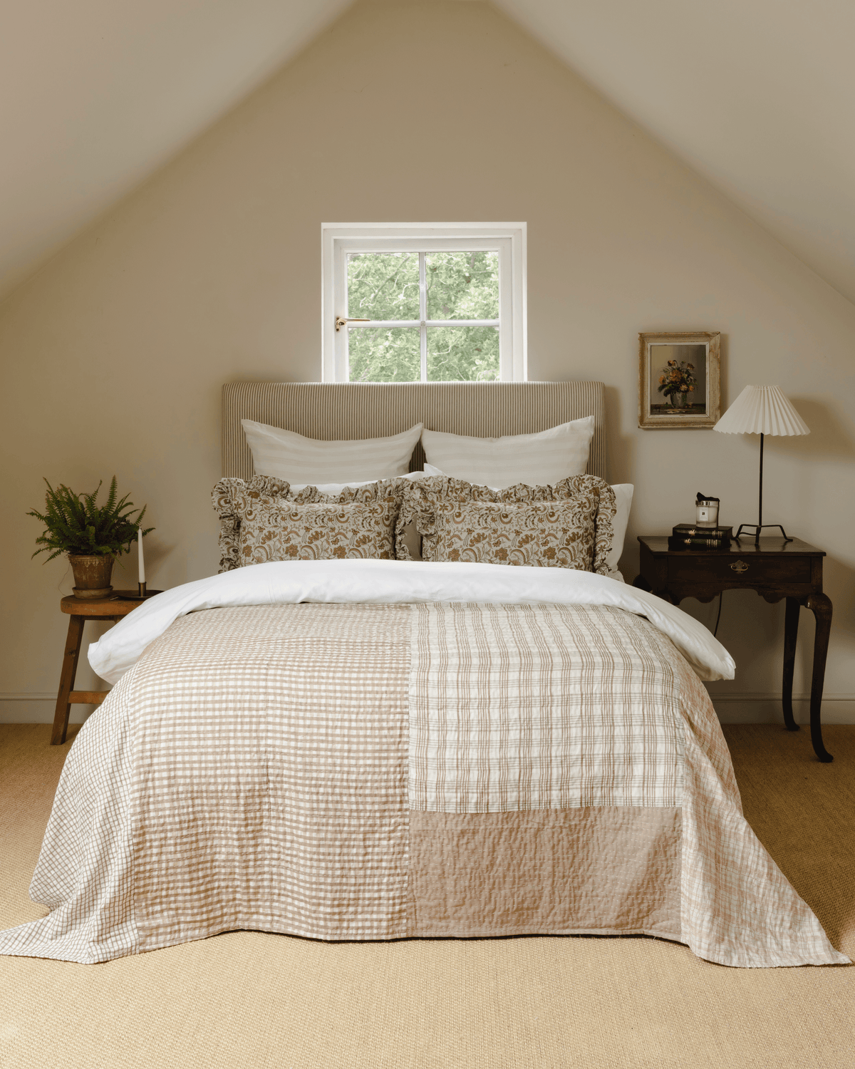 The Betsy Floral Frill Cushion