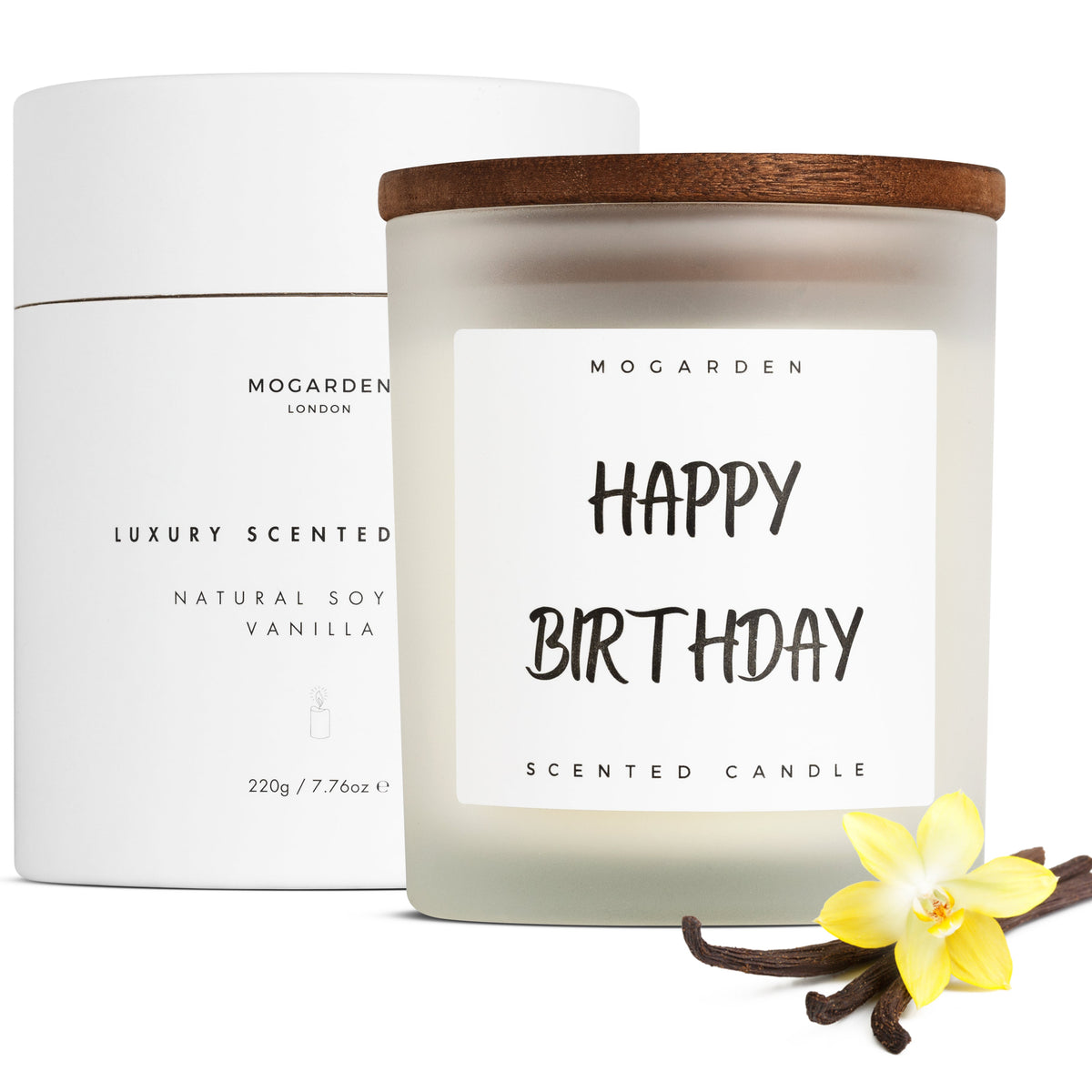 Birthday Candle - Luxury Vanilla Soy 220g | Birthday Gift