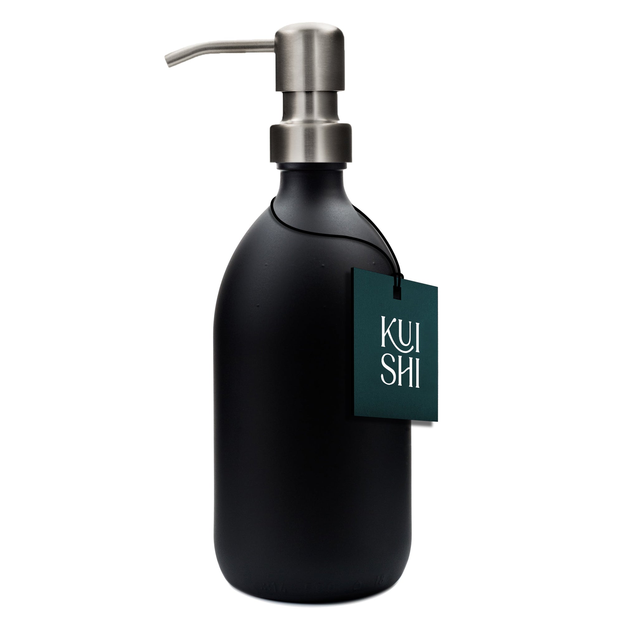 Black Soap Dispenser Stainless Steel Pump-1