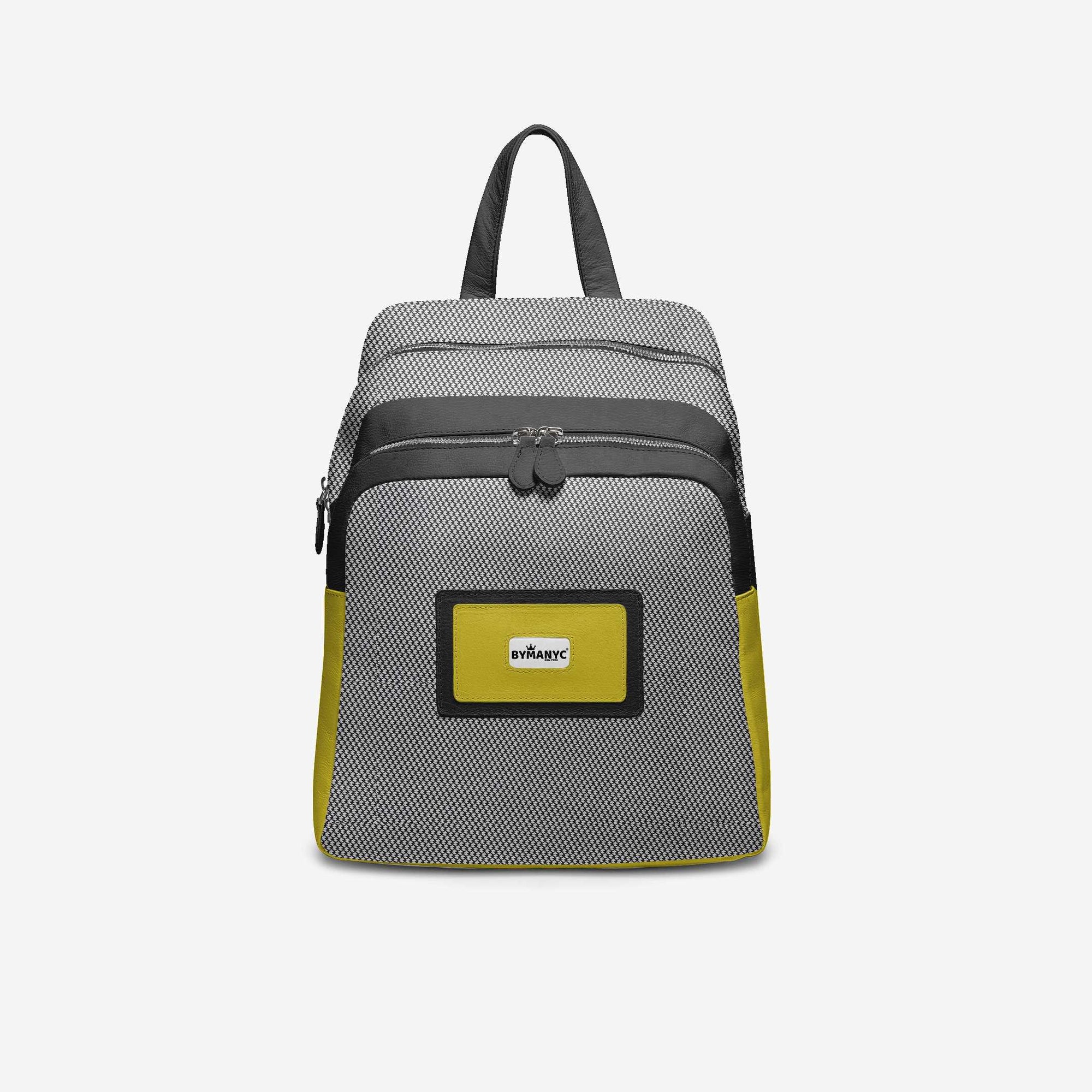 Black & Yellow Vegan Backpack BYMANYC ® New York – Italy Made-0