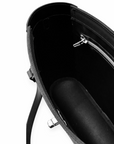 Tannery Tweed & Leather Mini Twist Lock Shopper Bag - Black