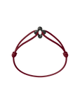 Mini Black Clover Cord Bracelet