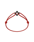 Mini Black Clover Cord Bracelet
