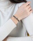 Mini Silver Soho Cord Bracelet