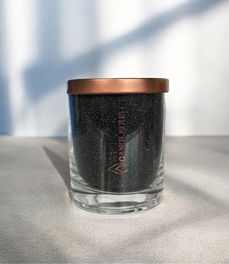 Elegant Black Candle – Sophisticated & Sustainable Luxury by Candledust at www.brixbailey.com