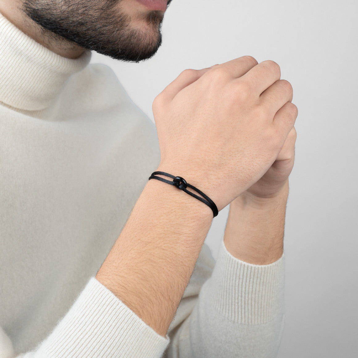 Black Soho Cord Bracelet