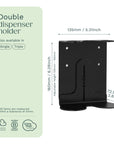 Black Double Bottle Holder