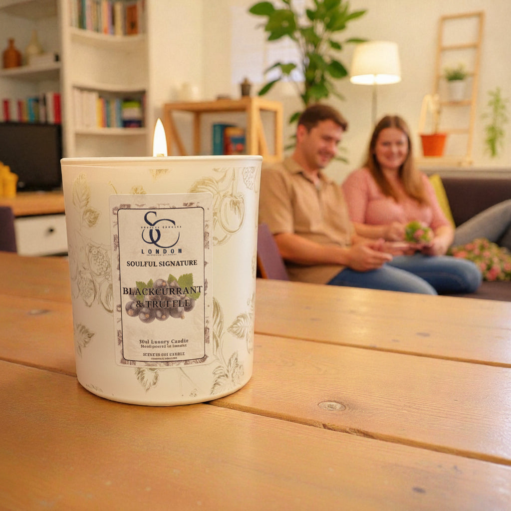 Blackcurrant &amp; Truffle – Luxury Soy Candle (30cl)