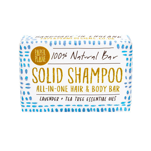 Lavender and Tea Tree 100% Natural Vegan Plastic-free Solid Shampoo