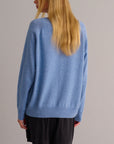 Chambray Blue Cashmere Sweatshirt