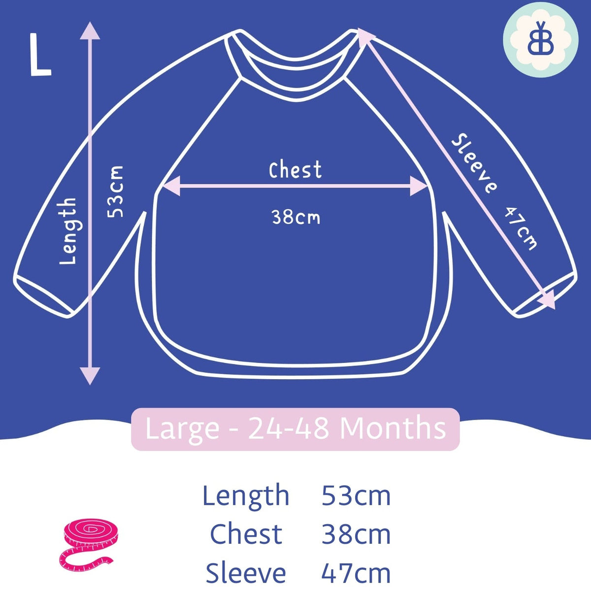 Long Sleeved Baby Bib - Vintage Circus