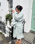 Bolney Eucalyptus Linen Kimono Robe